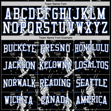 Load image into Gallery viewer, Custom Stitched Black White-Royal 3D Pattern Design Astronaut Sports Pullover Sweatshirt Hoodie
