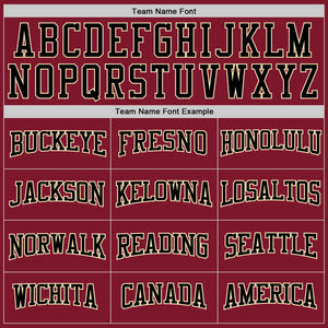Custom Stitched Burgundy Cream Pinstripe Black-Cream Sports Pullover Sweatshirt Hoodie