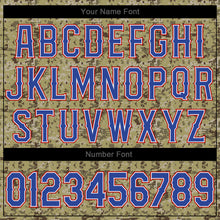 Load image into Gallery viewer, Custom Camo Royal-Red Authentic Salute To Service Baseball Jersey
