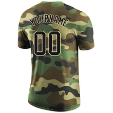 Load image into Gallery viewer, Custom Camo Black-Cream Performance Salute To Service T-Shirt
