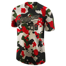 Load image into Gallery viewer, Custom Camo Black-Cream Performance Salute To Service T-Shirt
