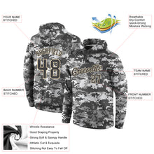 Load image into Gallery viewer, Custom Stitched Camo Steel Gray-Cream Sports Pullover Sweatshirt Salute To Service Hoodie
