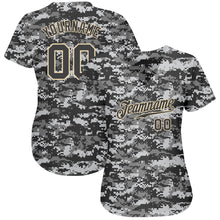 Load image into Gallery viewer, Custom Camo Steel Gray-Cream Authentic Salute To Service Baseball Jersey
