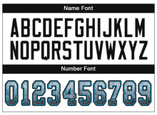 Load image into Gallery viewer, Custom White Black-Panther Blue Mesh Drift Fashion Football Jersey

