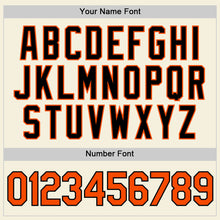 Load image into Gallery viewer, Custom Cream Orange Black-Old Gold Authentic Baseball Jersey

