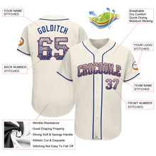 Load image into Gallery viewer, Custom Cream Royal-Orange Authentic Drift Fashion Baseball Jersey
