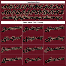 Load image into Gallery viewer, Custom Crimson Black-City Cream Authentic Baseball Jersey
