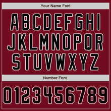 Load image into Gallery viewer, Custom Crimson Black-White Authentic Baseball Jersey
