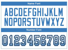 Load image into Gallery viewer, Custom White Powder Blue-Black Drift Fashion Football Jersey
