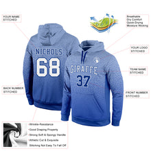 Load image into Gallery viewer, Custom Stitched Light Blue White-Royal Fade Fashion Sports Pullover Sweatshirt Hoodie
