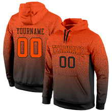 Load image into Gallery viewer, Custom Stitched Black Orange Fade Fashion Sports Pullover Sweatshirt Hoodie
