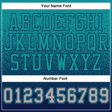 Load image into Gallery viewer, Custom Stitched Aqua Gray-Navy Fade Fashion Sports Pullover Sweatshirt Hoodie
