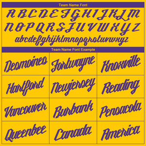 Custom Gold Purple V-Neck Basketball Jersey - Fcustom
