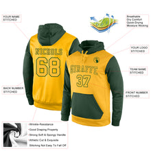 Load image into Gallery viewer, Custom Stitched Gold Gold-Green Sports Pullover Sweatshirt Hoodie
