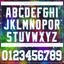 Load image into Gallery viewer, Custom Galactic White-Light Blue 3D Authentic Baseball Jersey
