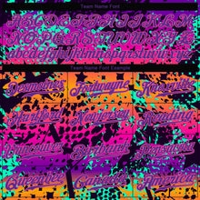 Load image into Gallery viewer, Custom Graffiti Pattern Purple-Pink 3D Authentic Baseball Jersey
