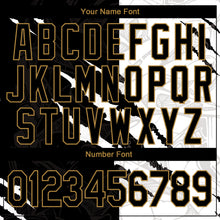 Load image into Gallery viewer, Custom Graffiti Pattern Black-Old Gold 3D Performance T-Shirt
