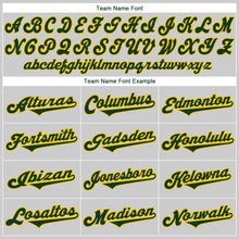 Load image into Gallery viewer, Custom Gray Green-Gold Authentic Baseball Jersey
