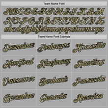 Load image into Gallery viewer, Custom Stitched Gray Camo-Black Sports Pullover Sweatshirt Hoodie
