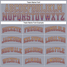 Load image into Gallery viewer, Custom Gray Purple-Gold Authentic Drift Fashion Baseball Jersey
