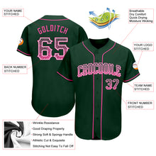 Load image into Gallery viewer, Custom Green Pink-White Authentic Drift Fashion Baseball Jersey
