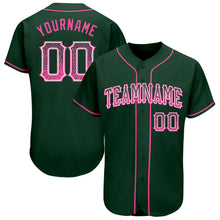 Load image into Gallery viewer, Custom Green Pink-White Authentic Drift Fashion Baseball Jersey
