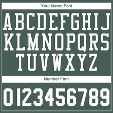 Load image into Gallery viewer, Custom Hunter Green White Round Neck Suit Basketball Jersey - Fcustom

