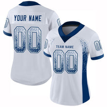 Load image into Gallery viewer, Custom White Royal Mesh Drift Fashion Football Jersey
