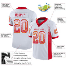 Load image into Gallery viewer, Custom White Scarlet-Gold Mesh Drift Fashion Football Jersey
