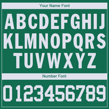 Load image into Gallery viewer, Custom Kelly Green White V-Neck Basketball Jersey - Fcustom
