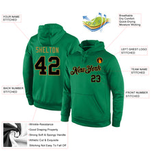 Load image into Gallery viewer, Custom Stitched Kelly Green Black-Old Gold Sports Pullover Sweatshirt Hoodie
