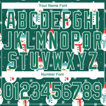 Load image into Gallery viewer, Custom Stitched Kelly Green Kelly Green-White Christmas 3D Sports Pullover Sweatshirt Hoodie
