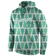 Load image into Gallery viewer, Custom Stitched Kelly Green Kelly Green-White Christmas 3D Sports Pullover Sweatshirt Hoodie
