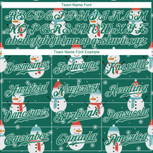 Load image into Gallery viewer, Custom Kelly Green Kelly Green-White Christmas 3D Authentic Baseball Jersey
