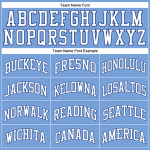 Custom Light Blue Royal-White Authentic Throwback Basketball Jersey