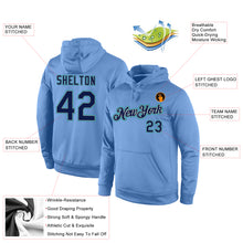 Load image into Gallery viewer, Custom Stitched Light Blue Navy-Aqua Sports Pullover Sweatshirt Hoodie
