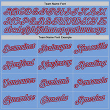 Load image into Gallery viewer, Custom Stitched Light Blue Light Blue-Red Sports Pullover Sweatshirt Hoodie
