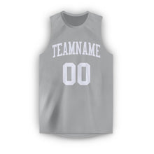Load image into Gallery viewer, Custom Gray White Round Neck Basketball Jersey - Fcustom
