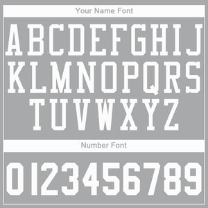 Custom Gray White Round Neck Basketball Jersey - Fcustom