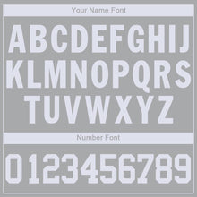 Load image into Gallery viewer, Custom Gray White V-Neck Basketball Jersey - Fcustom
