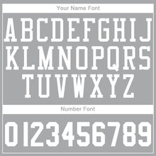 Load image into Gallery viewer, Custom Gray White Round Neck Suit Basketball Jersey - Fcustom
