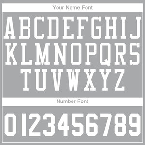 Custom Gray White Round Neck Suit Basketball Jersey - Fcustom
