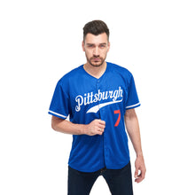 Load image into Gallery viewer, Custom Royal White-Red Baseball Jersey
