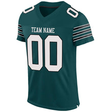 Load image into Gallery viewer, Custom Midnight Green White-Black Mesh Authentic Football Jersey - Fcustom
