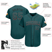 Load image into Gallery viewer, Custom Midnight Green Black-Gray Authentic Drift Fashion Baseball Jersey
