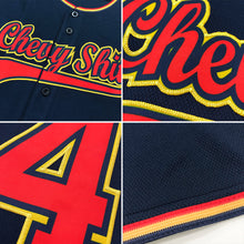 Load image into Gallery viewer, Custom Navy Gold Authentic Baseball Jersey
