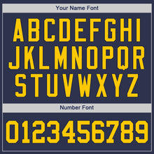 Load image into Gallery viewer, Custom Navy Gold-Navy Authentic Baseball Jersey
