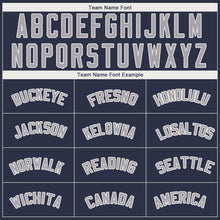 Load image into Gallery viewer, Custom Navy Gray-White Performance T-Shirt
