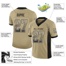 Load image into Gallery viewer, Custom Vegas Gold Black-White Drift Fashion Football Jersey
