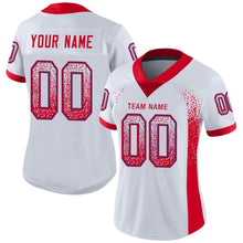 Load image into Gallery viewer, Custom White Scarlet-Royal Mesh Drift Fashion Football Jersey
